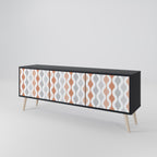 HAZY NOSTALGIA TV-Lowboard mit 3 Türen in Schwarz