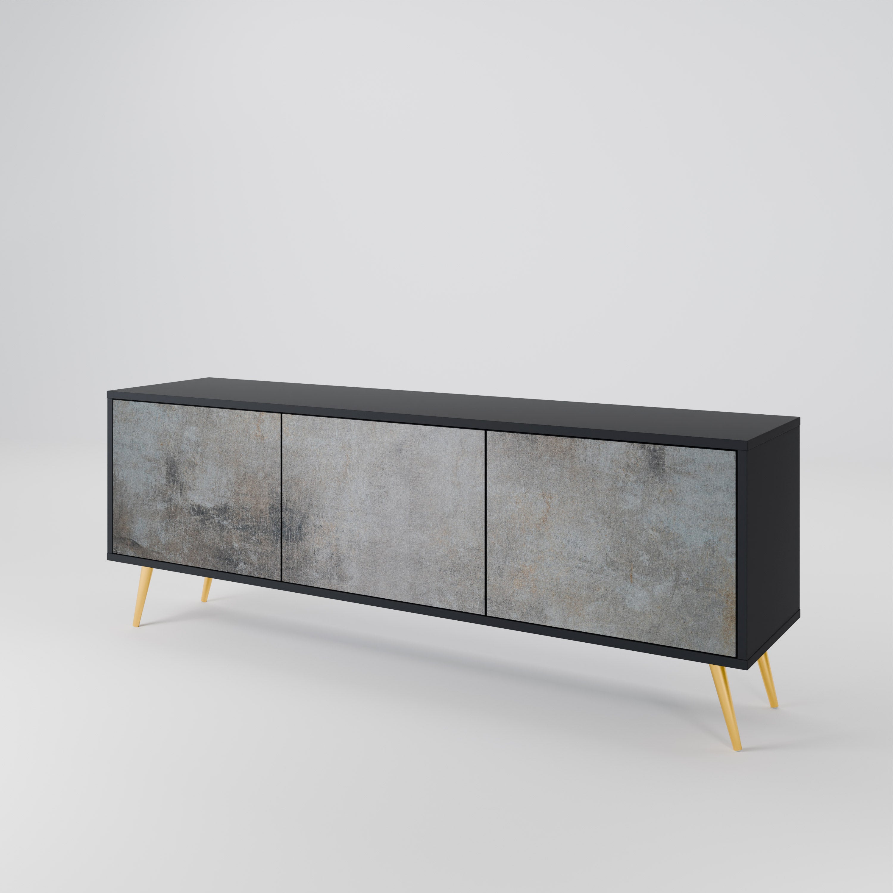 CONCRETE WALL 3-Door TV Cabinet