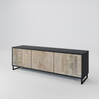 SCREEN ERROR TV-Lowboard mit 3 Türen in Schwarz