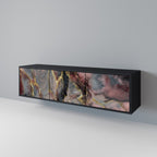 GOLDEN TIDES TV-Lowboard mit 3 Türen in Schwarz