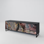 GOLDEN TIDES TV-Lowboard mit 3 Türen in Schwarz
