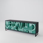 HARMONIC GRID TV-Lowboard mit 3 Türen in Schwarz