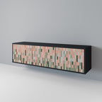 BUILDING THE FUTURE TV-Lowboard mit 3 Türen in Schwarz