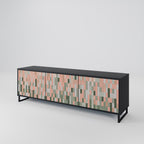 BUILDING THE FUTURE TV-Lowboard mit 3 Türen in Schwarz