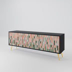 BUILDING THE FUTURE TV-Lowboard mit 3 Türen in Schwarz