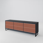 HYPNOTIC GATE TV-Lowboard mit 3 Türen in Schwarz