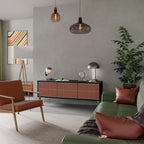 HYPNOTIC GATE TV-Lowboard mit 3 Türen in Schwarz