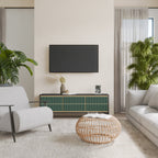 ILUSION GATE TV-Lowboard mit 3 Türen in Schwarz