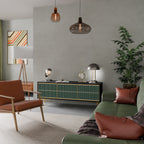 ILUSION GATE TV-Lowboard mit 3 Türen in Schwarz