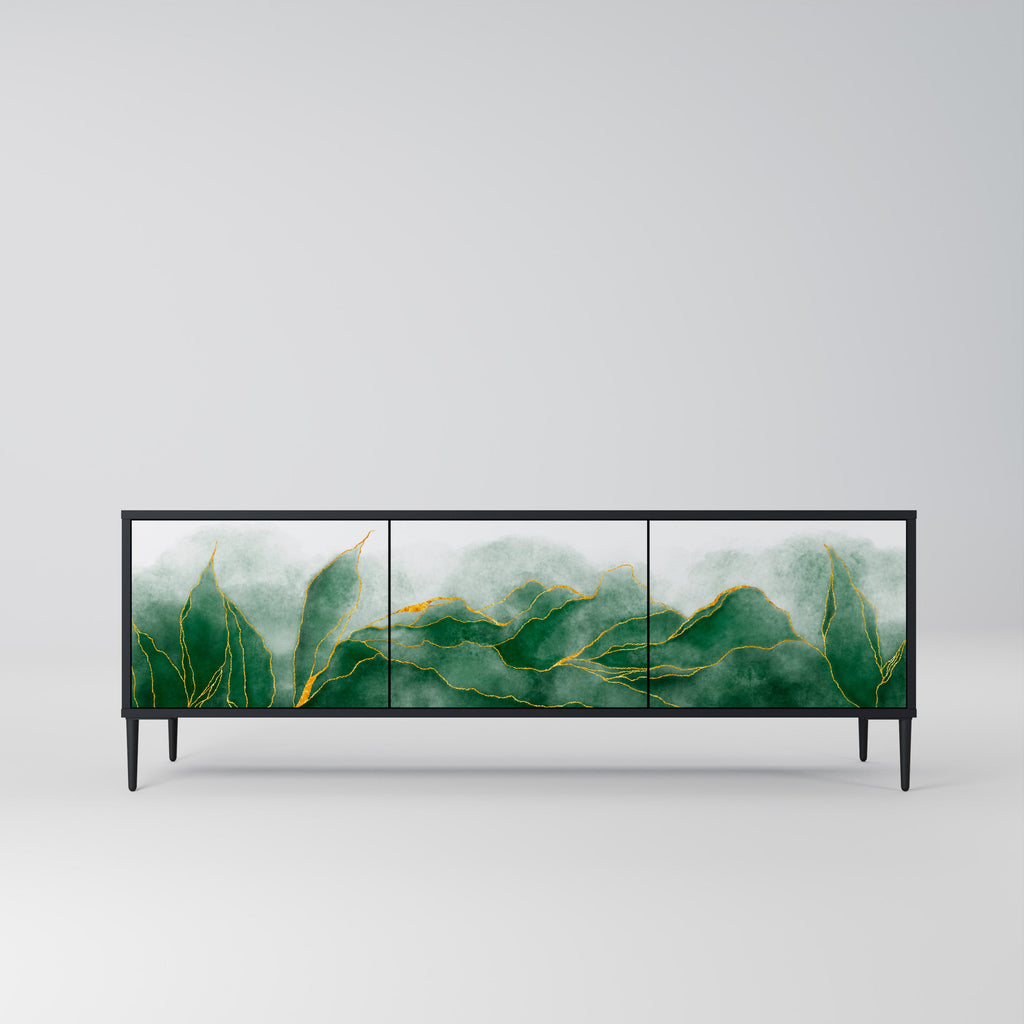 EXPENSIVE NATURE 3-türiger TV-Ständer in Schwarz