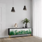 EXPENSIVE NATURE TV-Lowboard mit 3 Türen in Schwarz