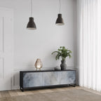 MUTED ARC TV-Lowboard mit 3 Türen in Schwarz