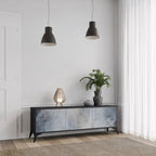 MUTED ARC TV-Lowboard mit 3 Türen in Schwarz