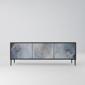 MUTED ARC TV-Lowboard mit 3 Türen in Schwarz
