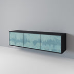 SKY WASH TV-Lowboard mit 3 Türen in Schwarz