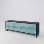 SKY WASH TV-Lowboard mit 3 Türen in Schwarz