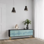 SKY WASH TV-Lowboard mit 3 Türen in Schwarz