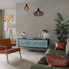 SKY WASH TV-Lowboard mit 3 Türen in Schwarz