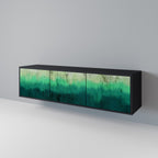 NORTHERN LIGHTS TV-Lowboard mit 3 Türen in Schwarz