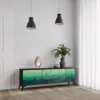 NORTHERN LIGHTS TV-Lowboard mit 3 Türen in Schwarz