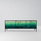 NORTHERN LIGHTS TV-Lowboard mit 3 Türen in Schwarz