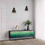 NORTHERN LIGHTS TV-Lowboard mit 3 Türen in Schwarz