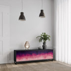 AURORA BOREALIS TV-Lowboard mit 3 Türen in Schwarz