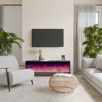 AURORA BOREALIS TV-Lowboard mit 3 Türen in Schwarz