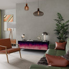 AURORA BOREALIS TV-Lowboard mit 3 Türen in Schwarz