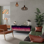 AURORA BOREALIS TV-Lowboard mit 3 Türen in Schwarz