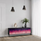 AURORA BOREALIS TV-Lowboard mit 3 Türen in Schwarz