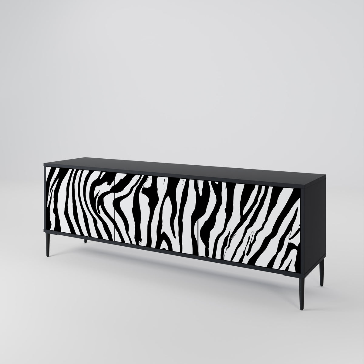 SPLENDID ZEBRA 3-türiges TV-Lowboard