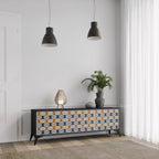 REFLECTION RANGE TV-Lowboard mit 3 Türen in Schwarz