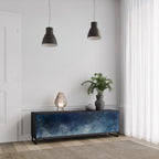 CELESTIAL FALL TV-Lowboard mit 3 Türen in Schwarz