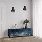 CELESTIAL FALL TV-Lowboard mit 3 Türen in Schwarz