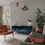 CELESTIAL FALL TV-Lowboard mit 3 Türen in Schwarz