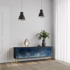 CELESTIAL FALL TV-Lowboard mit 3 Türen in Schwarz