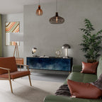 CELESTIAL FALL TV-Lowboard mit 3 Türen in Schwarz