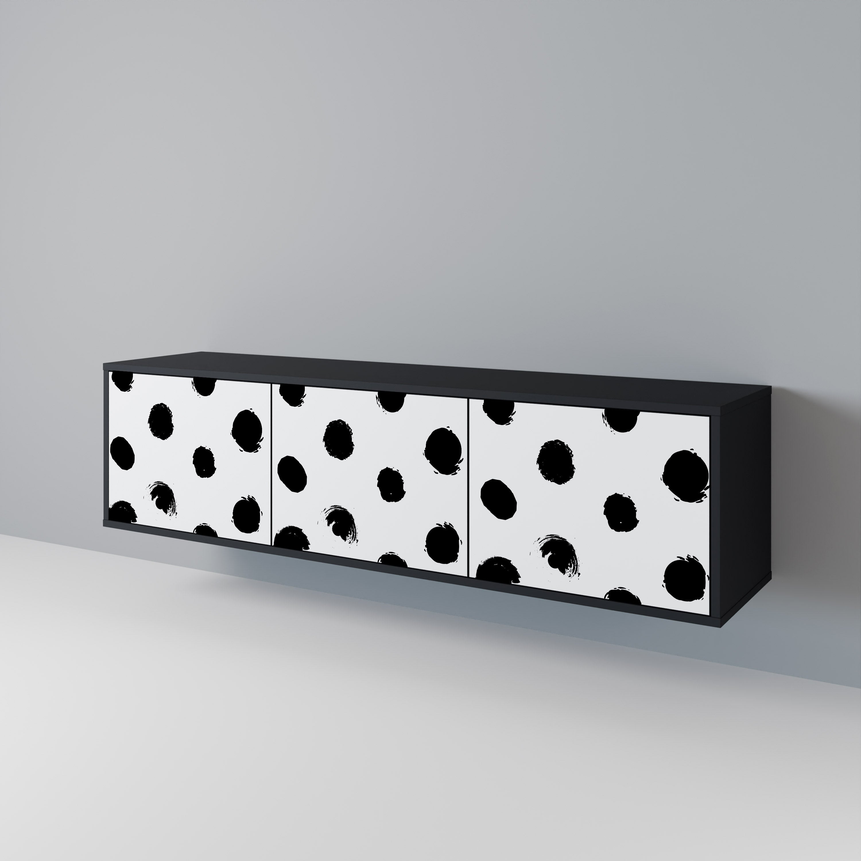 SLIPPING MINUTES 3-Door TV Cabinet