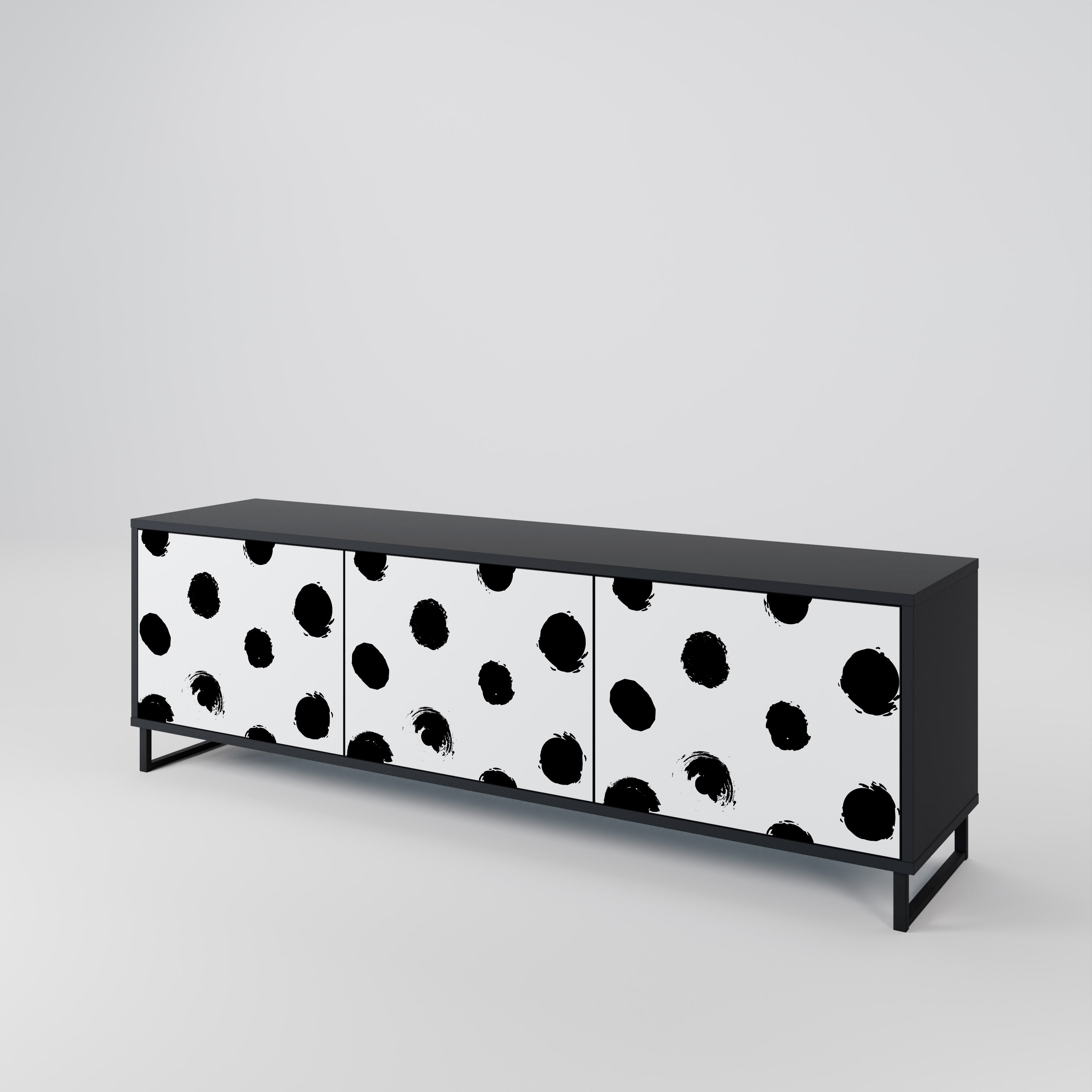 SLIPPING MINUTES 3-Door TV Cabinet