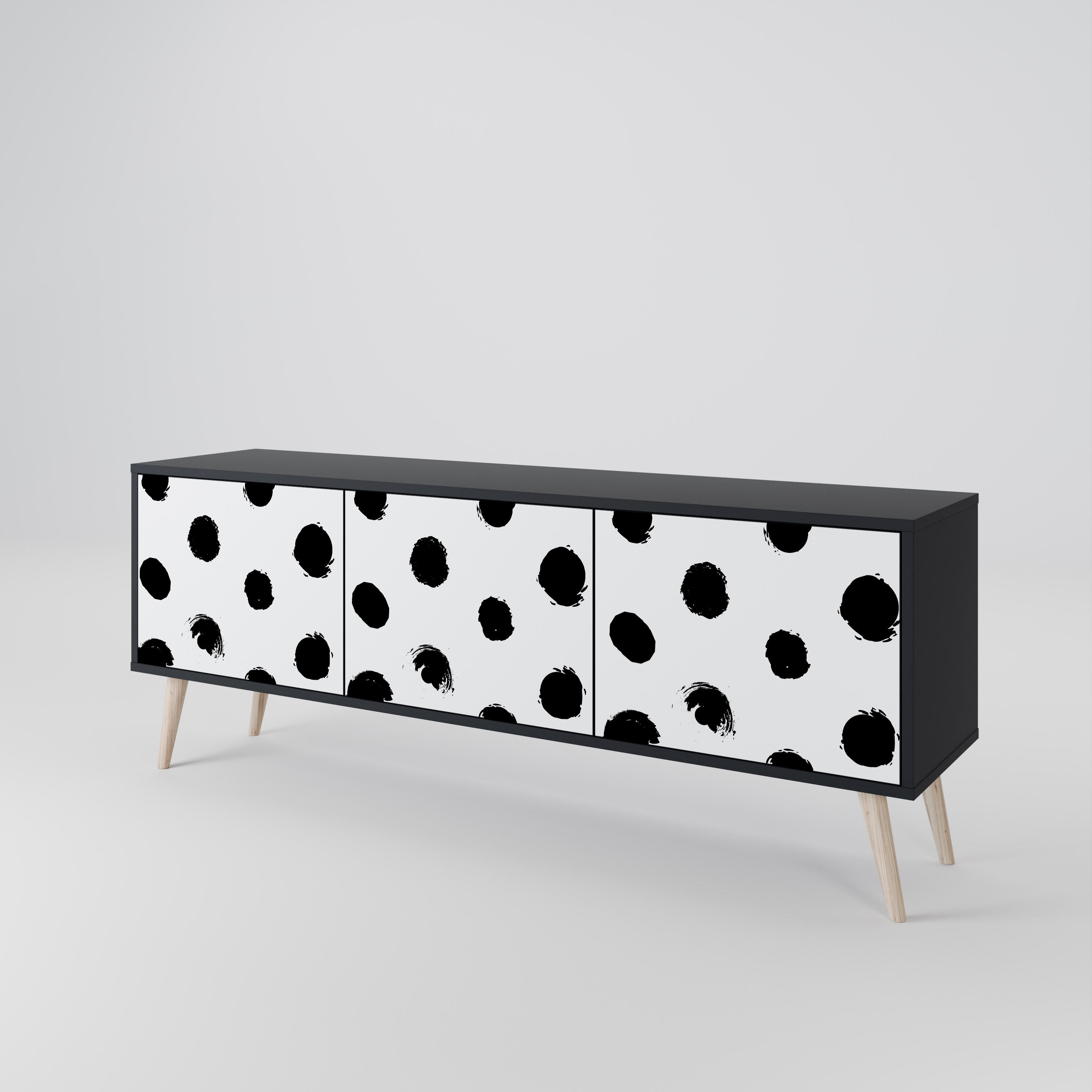 SLIPPING MINUTES 3-Door TV Cabinet