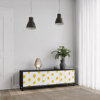 RADIANT REVERIE TV-Lowboard mit 3 Türen in Schwarz