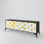 RADIANT REVERIE TV-Lowboard mit 3 Türen in Schwarz