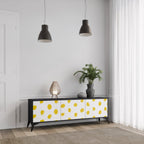 RADIANT REVERIE TV-Lowboard mit 3 Türen in Schwarz