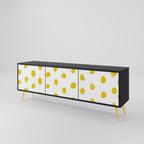 RADIANT REVERIE TV-Lowboard mit 3 Türen in Schwarz