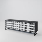 NIGHTY MELODIES TV-Lowboard mit 3 Türen in Schwarz