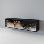 MARBLE OF TOMMORROW TV-Lowboard mit 3 Türen in Schwarz