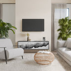 MONOCHROME MIRAGE TV-Lowboard mit 3 Türen in Schwarz