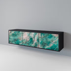 ABSTRACT ALCHEMY TV-Lowboard mit 3 Türen in Schwarz