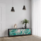 ABSTRACT ALCHEMY TV-Lowboard mit 3 Türen in Schwarz